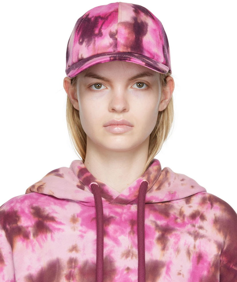 Keps AMI Tie Dye Logo Baseball Cap Rosa | UCP222.631