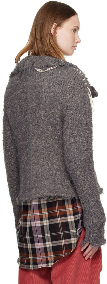 Jacka Andersson Bell Harlow Damaged Knit Jacket Grå | atb1388w, 2
