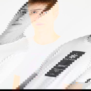 T-shirt Alpha Industries Reflective Label Tee Vit | 126501 09, 3