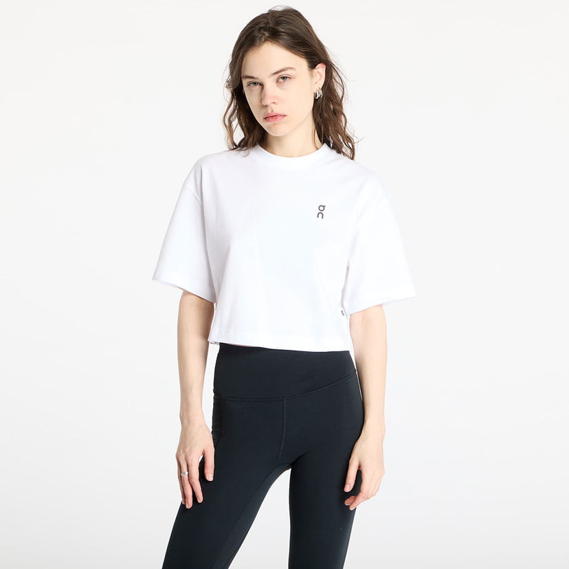 Crop top On Running Club Boxy Cropped T-Shirt Vit | 1WF11120069 W