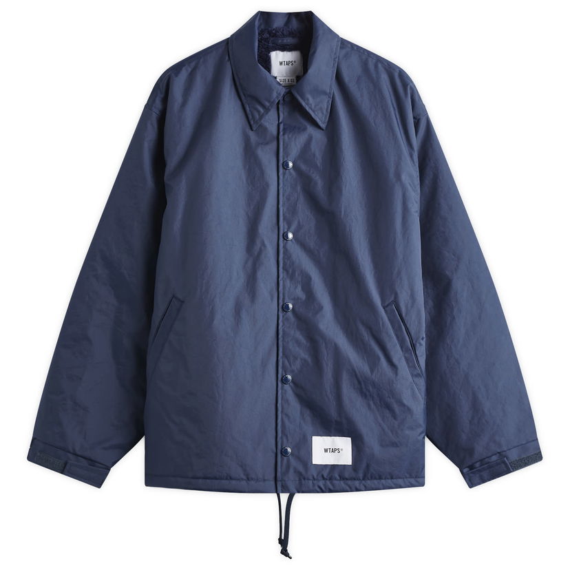 Jacka WTAPS Boa Lined Coach Jacket Blå | 242TQDT-JKM01-NVY