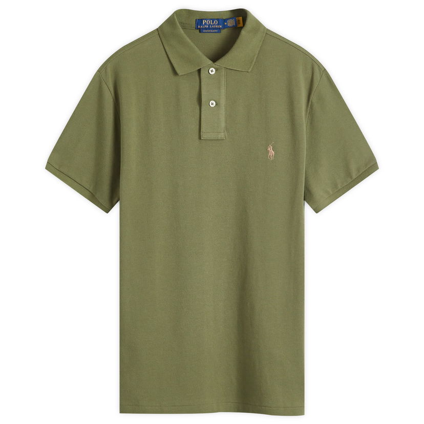 Polotröja Polo by Ralph Lauren Slim Fit Polo Shirt Grön | 710680784403