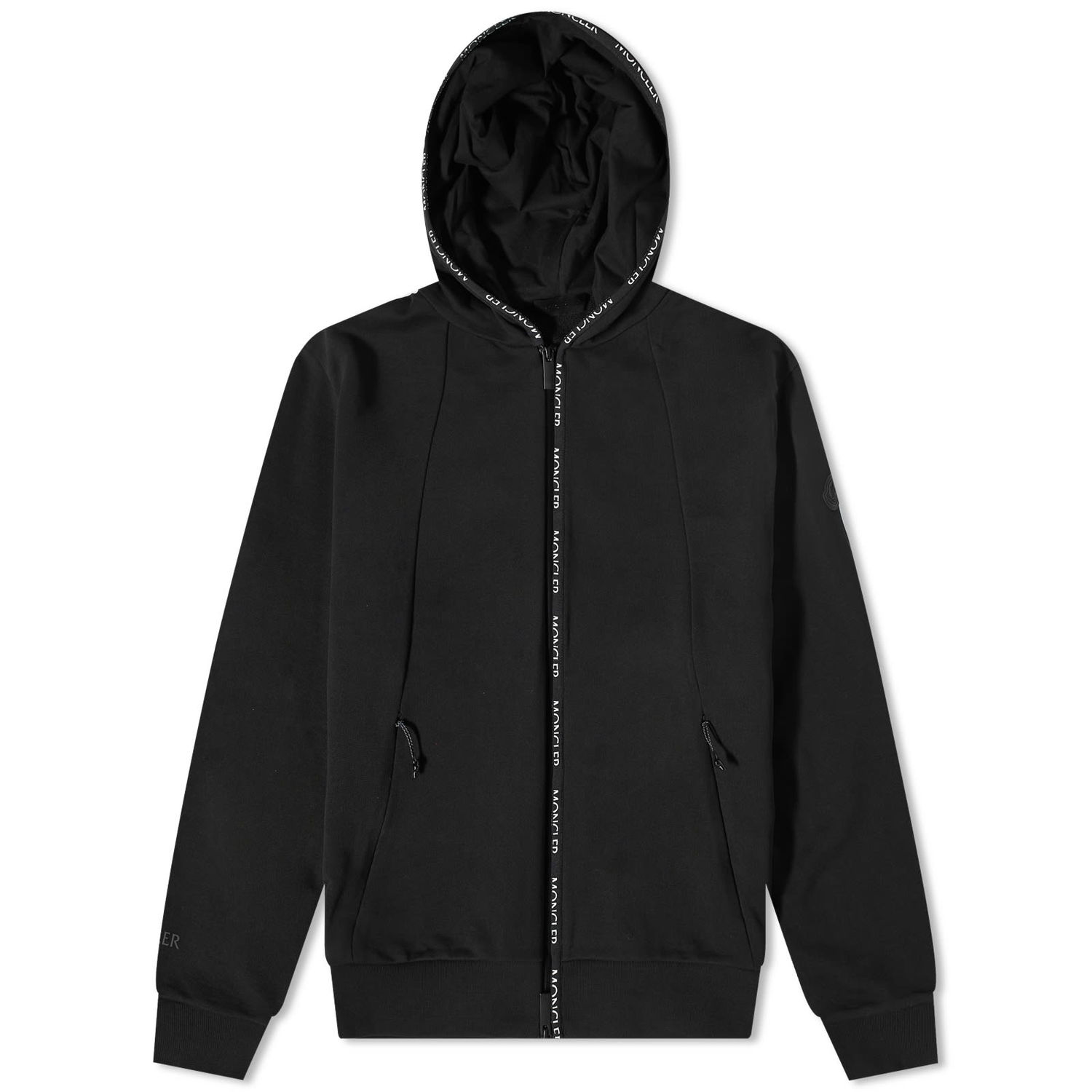 Sweatshirt Moncler Taping Zip Up Hoody Svart | 8G000-39-899WD-999, 0