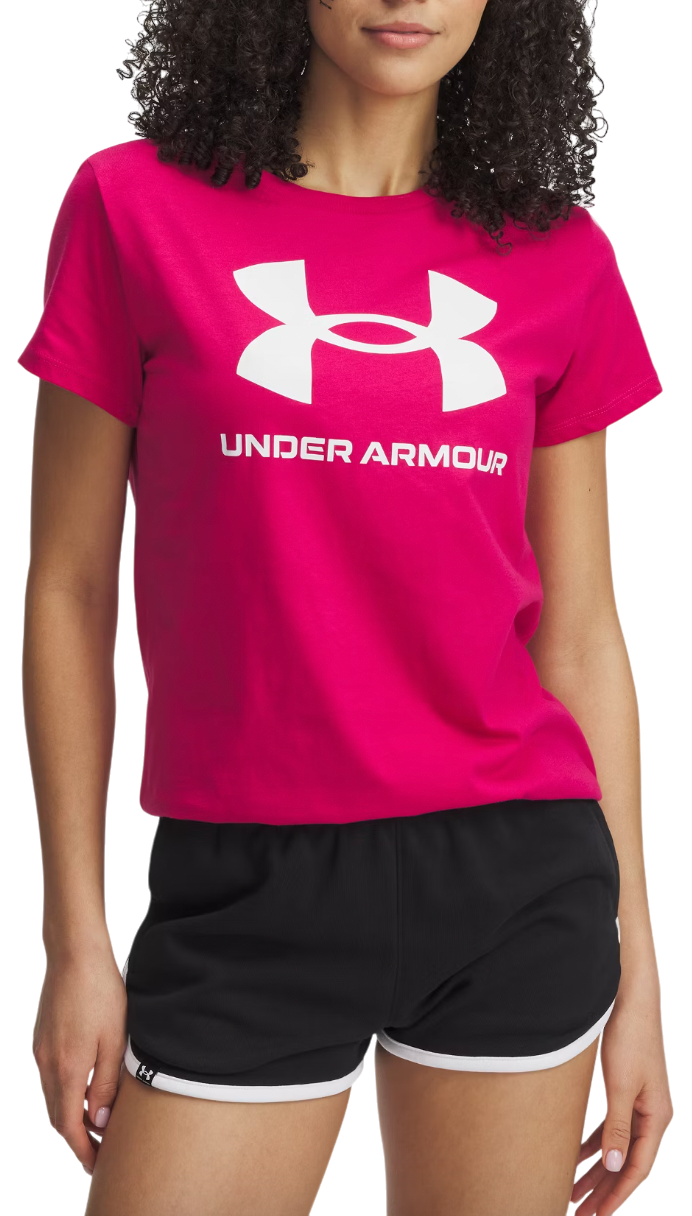 T-shirt Under Armour Rival Logo Short Sleeve T-Shirt Rosa | 1356305-681