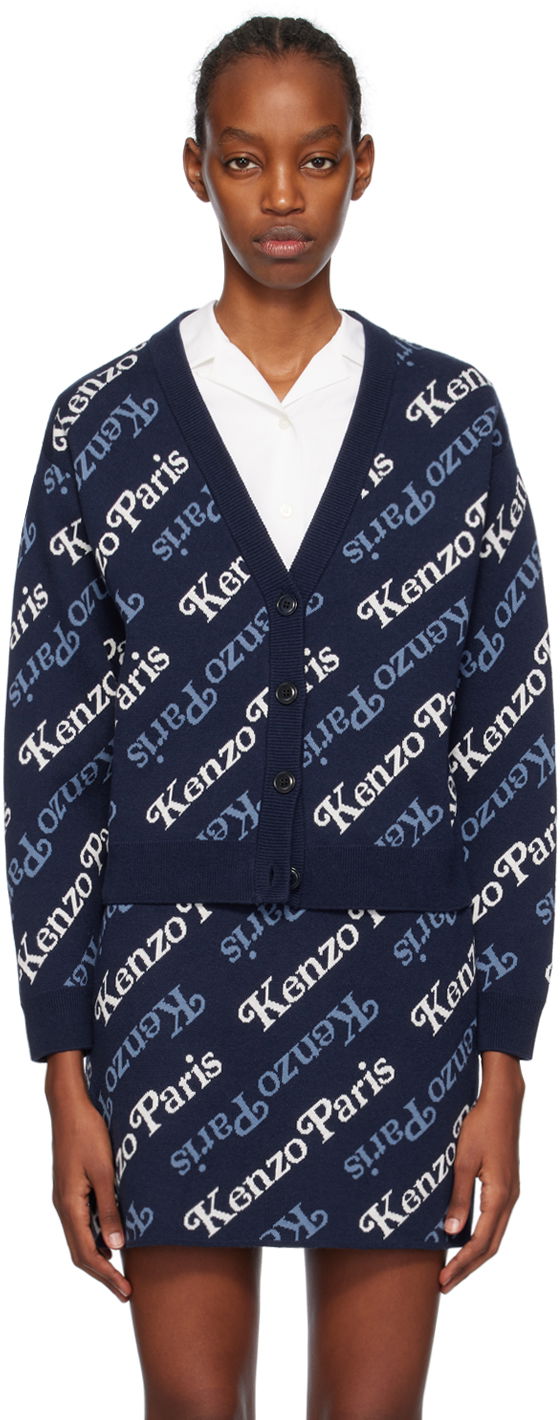 Sweater KENZO VERDY x Paris Cardigan Mörkblå | FE52CA4603CB