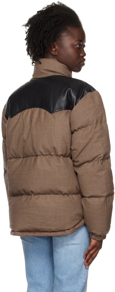Pufferjacka rag & bone Rag & Bone Cal Houndstooth Down Jacket Brun | WAW22F2031FA31, 2