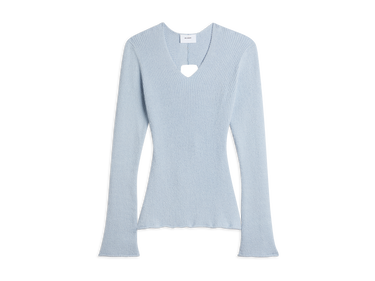 T-shirt AXEL ARIGATO Tube Rib-Knit Wrap Top Blå | A0948004, 0