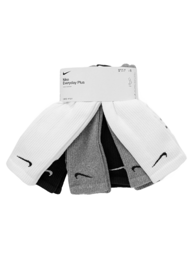 Strumpor Nike Everyday Plus Cushion Crew Training Crew Socks (6 Pairs) Svart | 195241138749