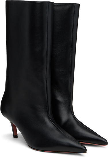 Skovård Amina Muaddi Amina Muaddi Fiona 60 Kitten Heel Boots Svart | FIONA BOOT NAPPA, 3