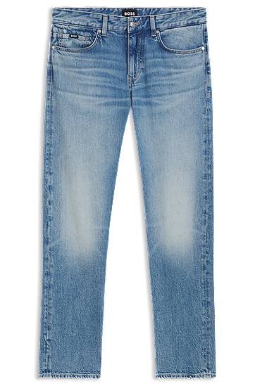 Jeans BOSS BOSS Delaware Slim-Fit Comfort-Stretch Jeans Blå | 50544869