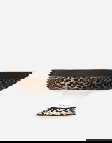 Heminredning Dolce & Gabbana Dolce & Gabbana Porcelain Leopard Print Fruit Serving Bowl Flerfärgad | TCC193TCAMUUL003, 0