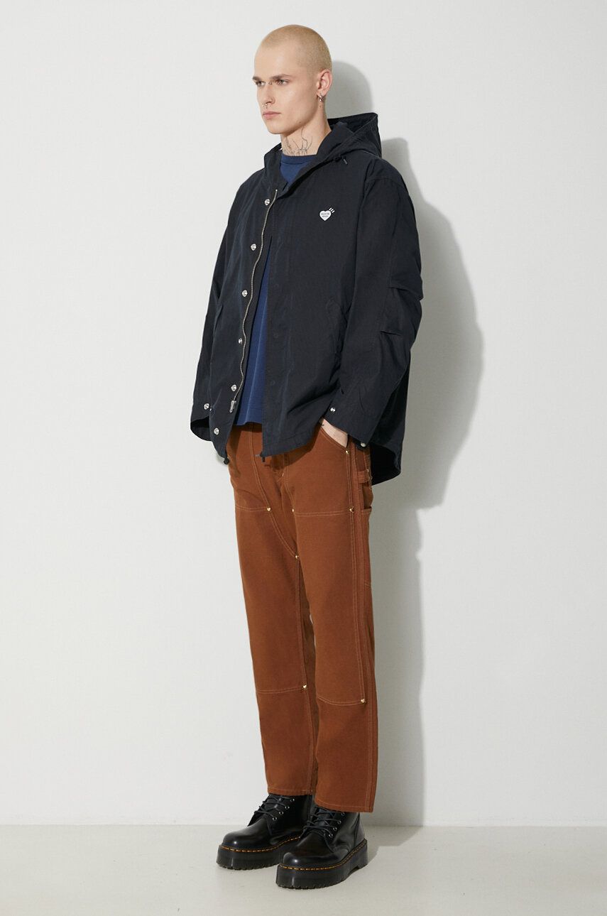 Parkas Human Made Hooded Jacket Svart | HM26JK001, 1