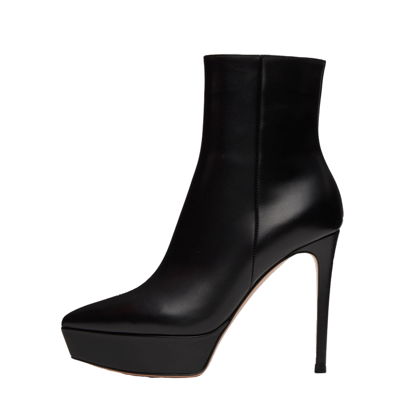 Sneakers och skor Gianvito Rossi Dasha Platform Ankle Boots Svart | G73593.85RIC.VIT