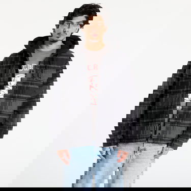 Jacka Vans Piedmont Hooded Plaid Shirt Jacket Grå | VN000P7VQFY1, 0