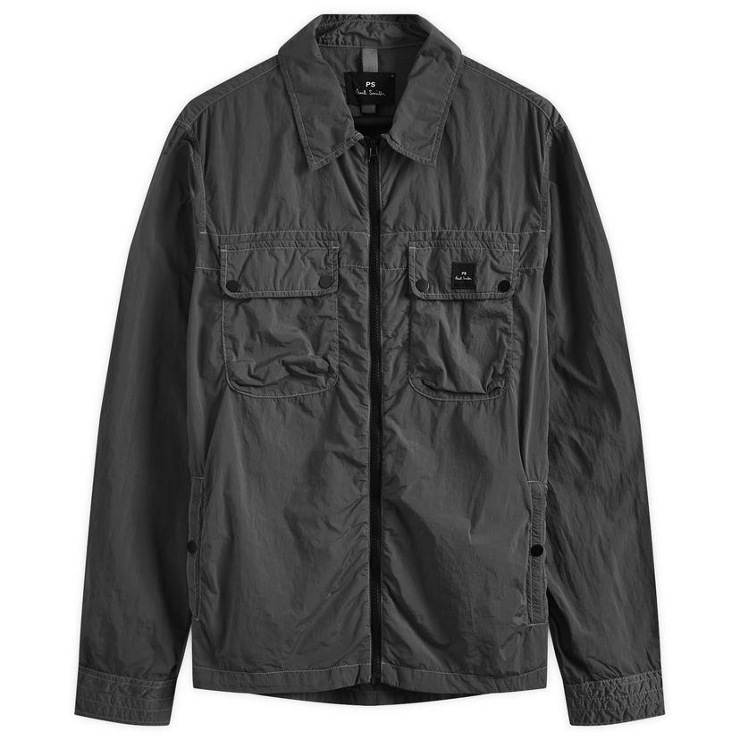 Vindjacka Paul Smith PS by Paul Smith Zip-Front Nylon Jacket Grå | M2R-023Z-N22158-79