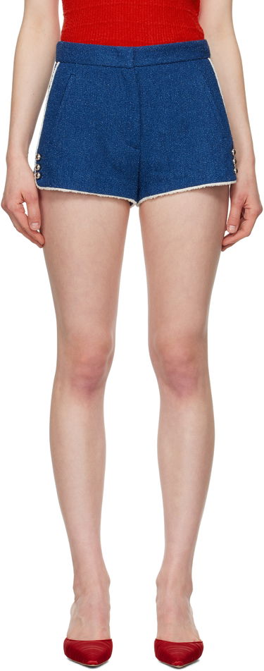 Shorts MSGM MSGM Cotton Shorts Blå | 3841MDB07 257112, 0