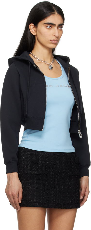 Sweatshirt Marc Jacobs Marc Jacobs Charm Cropped Hoodie Svart | 2S5RTP086C06, 1