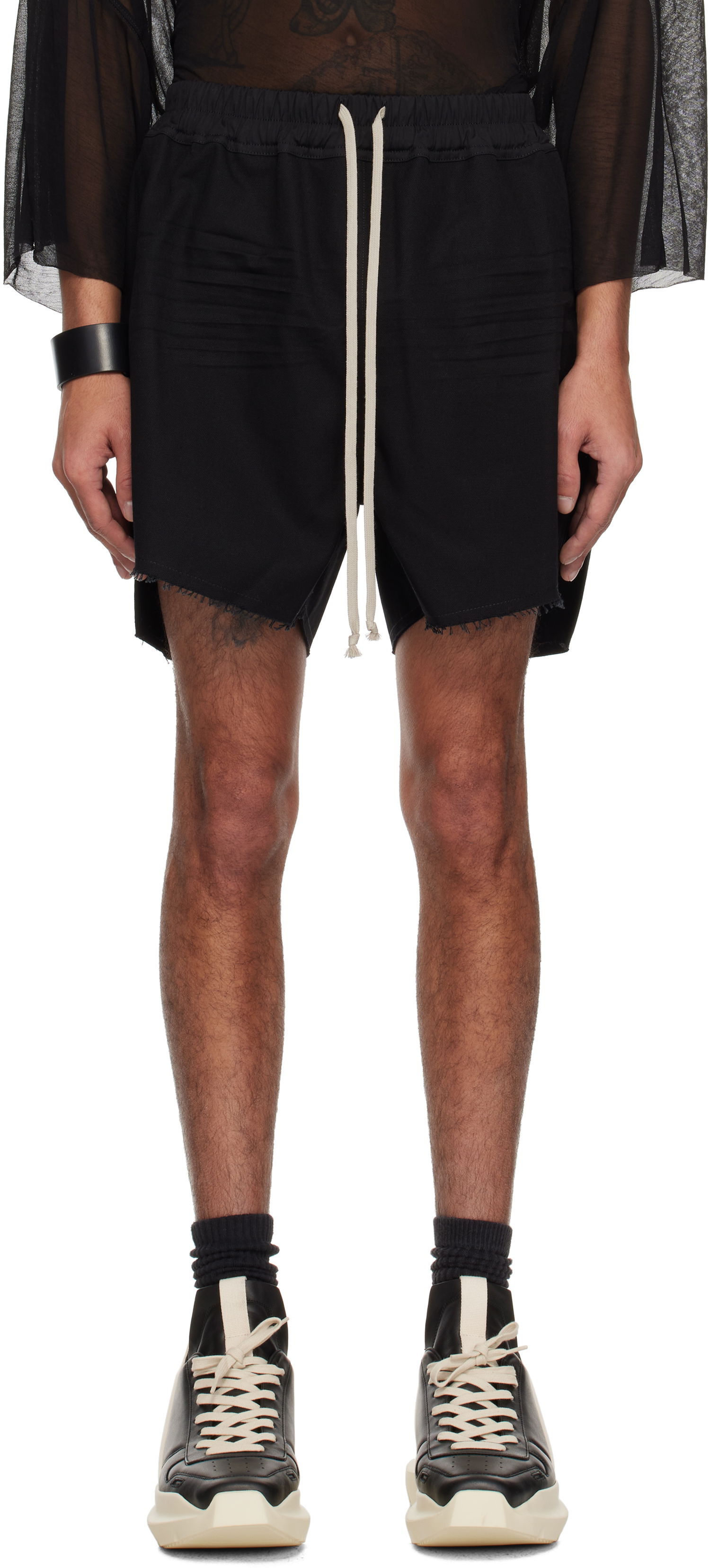 Shorts Rick Owens Rick Owens Hollywood Boxers Shorts Svart | RR01E5306 CVSD, 0