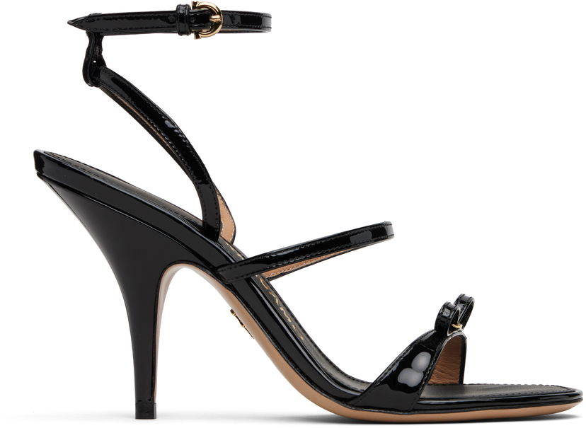 Tillbehör FERRAGAMO Salvatore Ferragamo Strappy Vara Bow Heeled Sandals Svart | 782880