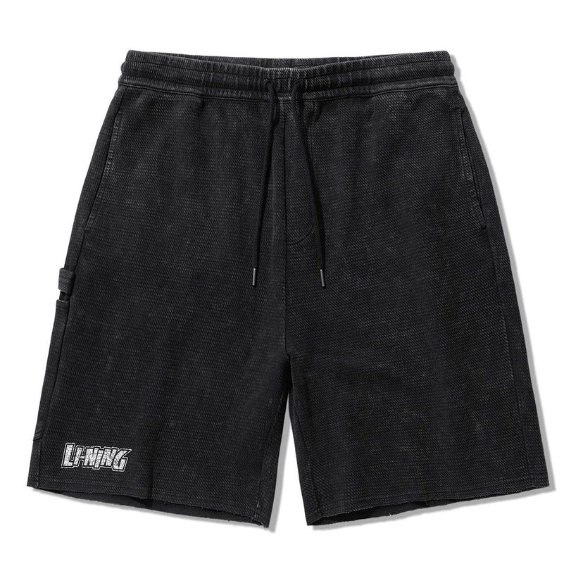 Shorts Li-Ning Knit Graphic Shorts Svart | AKSU817-1