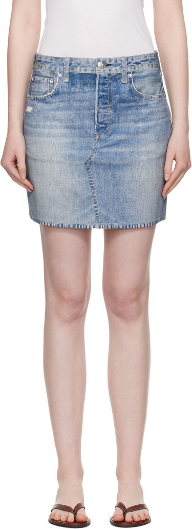 Kjol rag & bone rag & bone Miramar Ponte Miniskirt Blå | WCW25PB0030703, 0