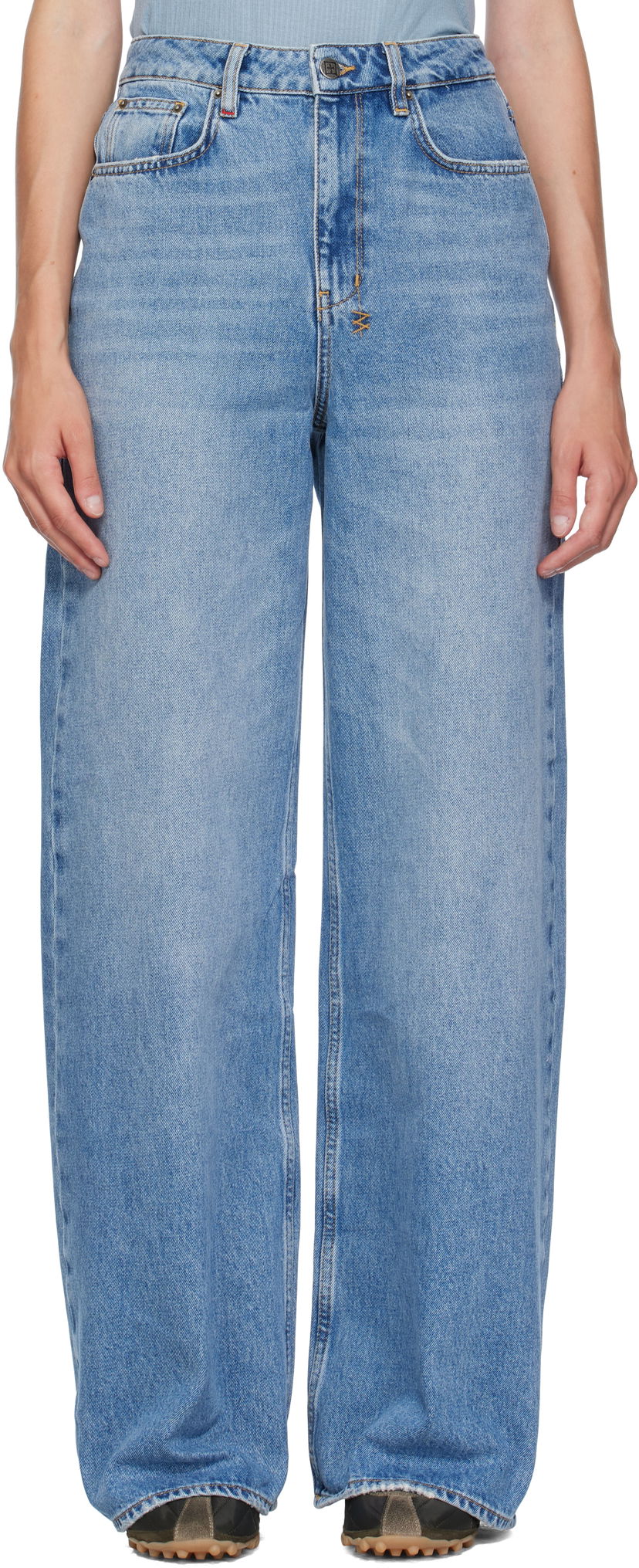 Jeans Ksubi Baggy Strider Horizon Jeans Blå | WFA25DJ024