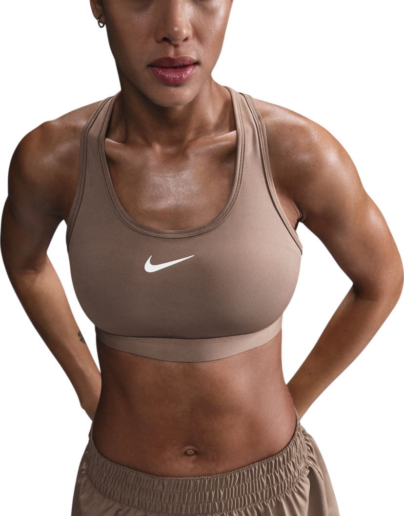 Behå Nike Nike Swoosh Medium Support Bra Brun | dx6821-233