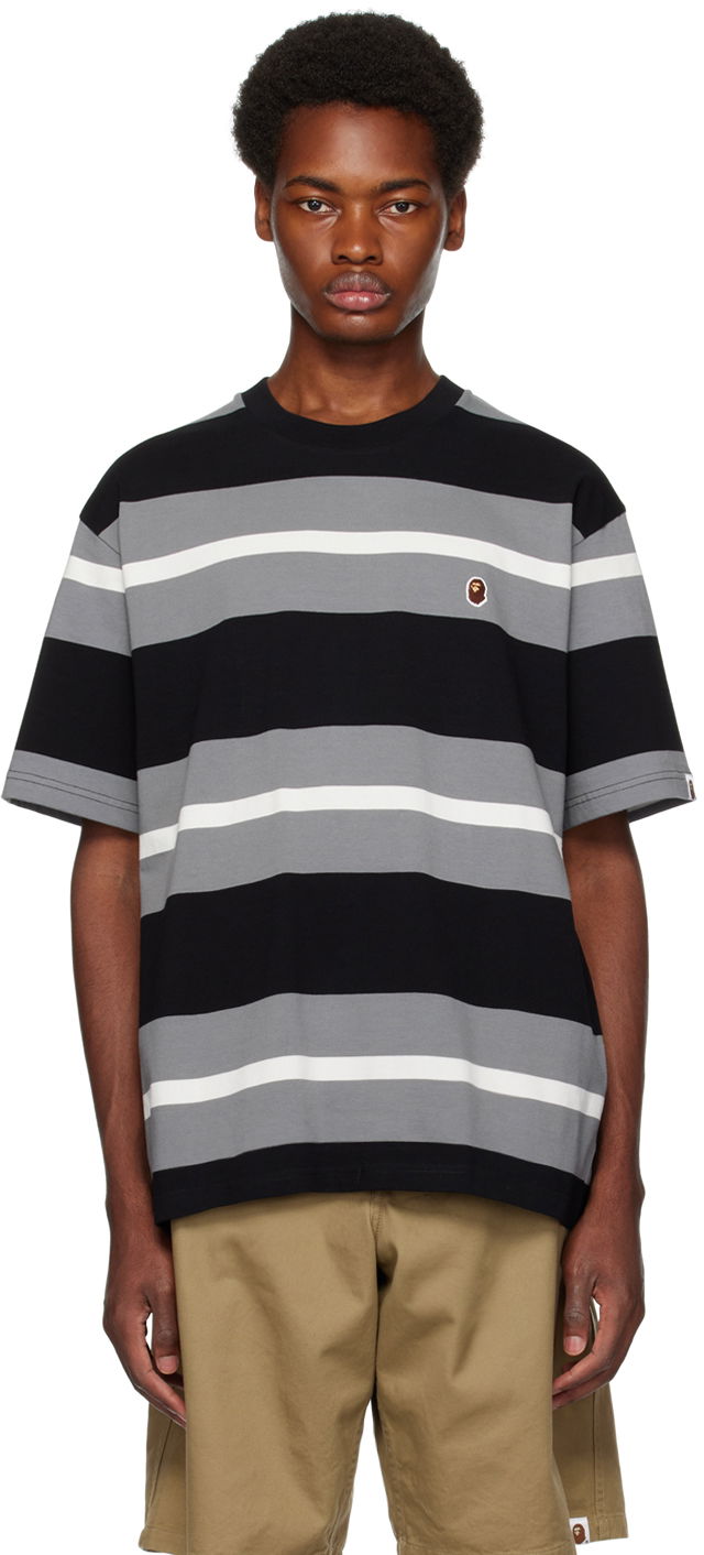 T-shirt BAPE Ape Head One Point T-Shirt Grå | 001CSJ801069I, 0