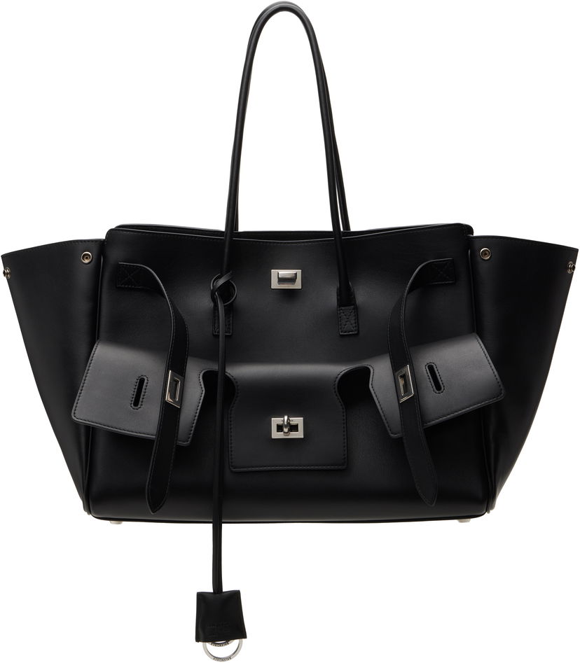 Tygpåse Balenciaga Balenciaga Bel Air Medium Carry All Bag Svart | 805481 2ABAW