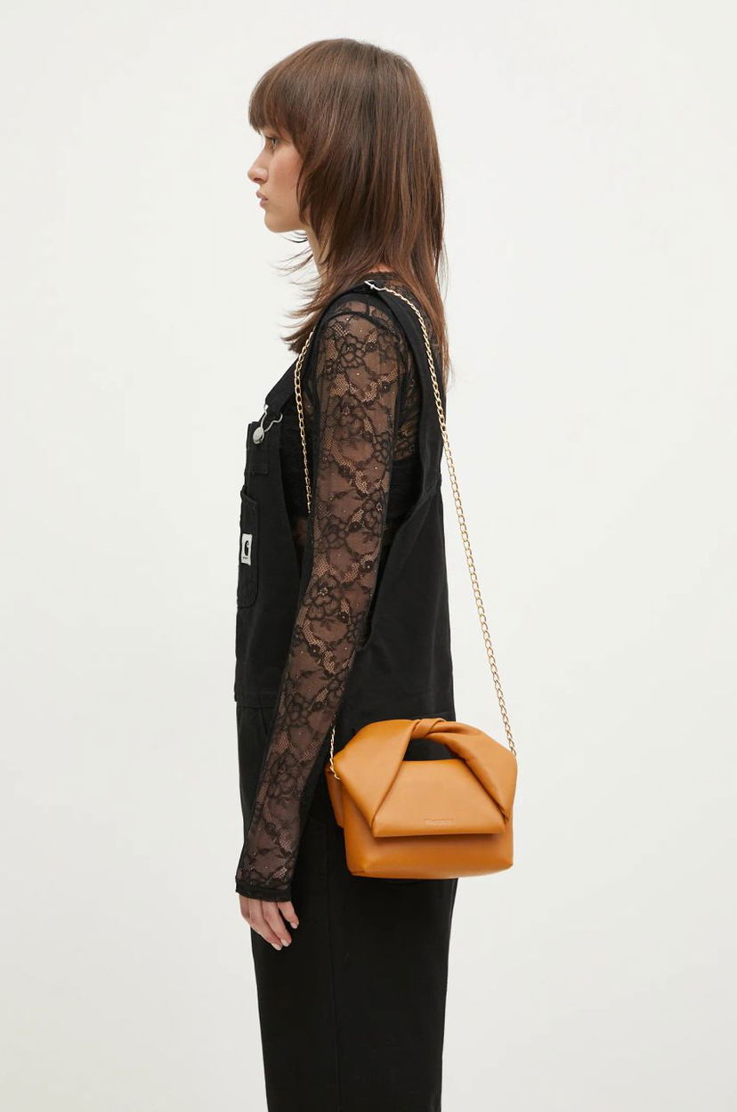 Handväska JW Anderson JW Anderson Small Twister Bag Brun | HB0643.LA0088.604