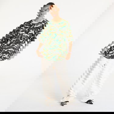 T-shirt BAPE Marbling Camo One Point Relaxed Fit Tee Grön | 001CSK801305M GRN, 3