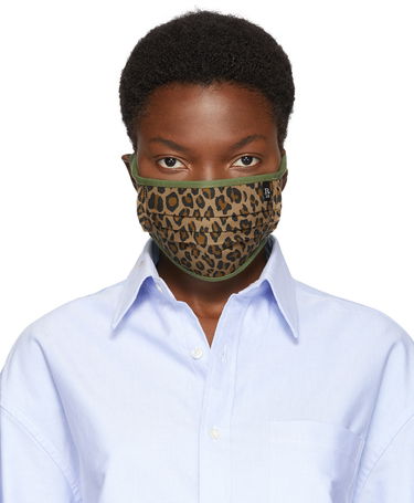 Halsduk R13 R13 Leopard Print Pleated Face Mask Brun | R13AMSK2-4, 0