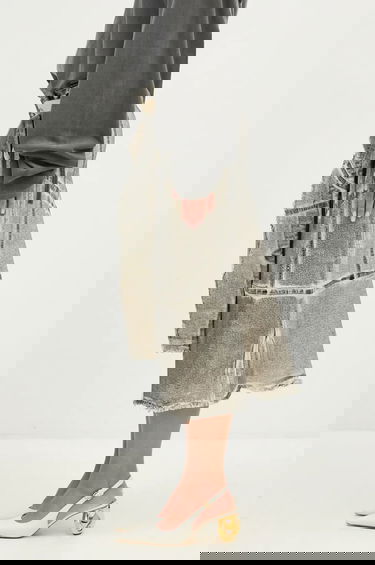 Kjol Ottolinger Ottolinger Denim Wrap Mini A-Line Skirt Grå | 1170404921, 1