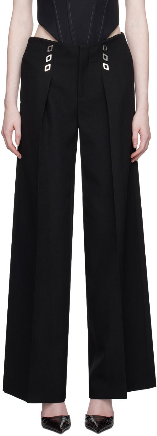 Byxor Dion Lee Diamond Stud Trousers Svart | C2160F23