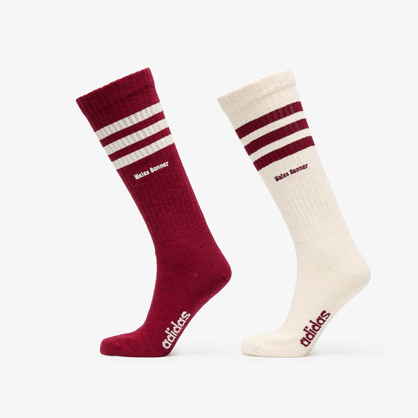 Strumpor adidas Originals Wales Bonner x 3 Stripes 2-Pack Socks Vit | JH3610