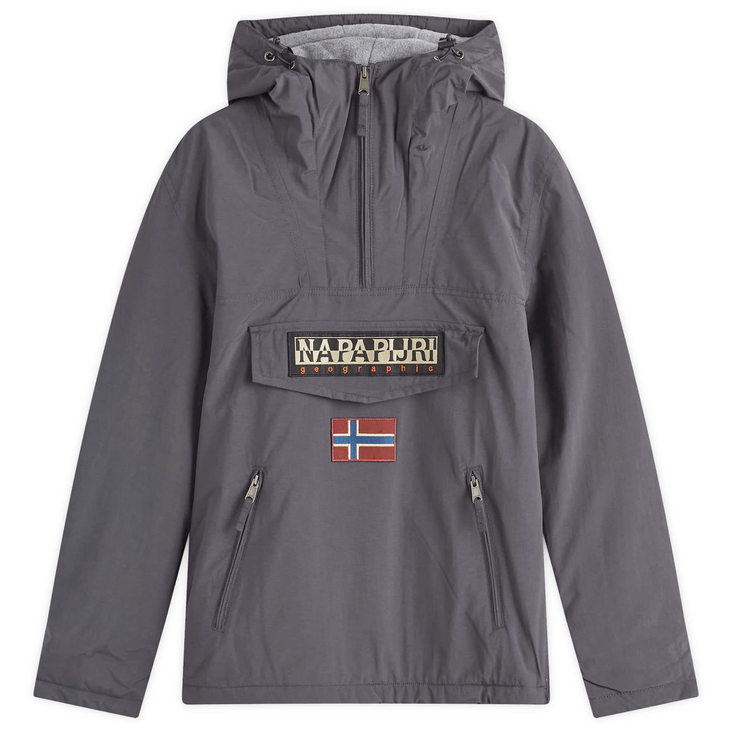 Vindjacka Napapijri Rainforest Pullover Jacket Grey Grå | NP0A4GMDH981, 0