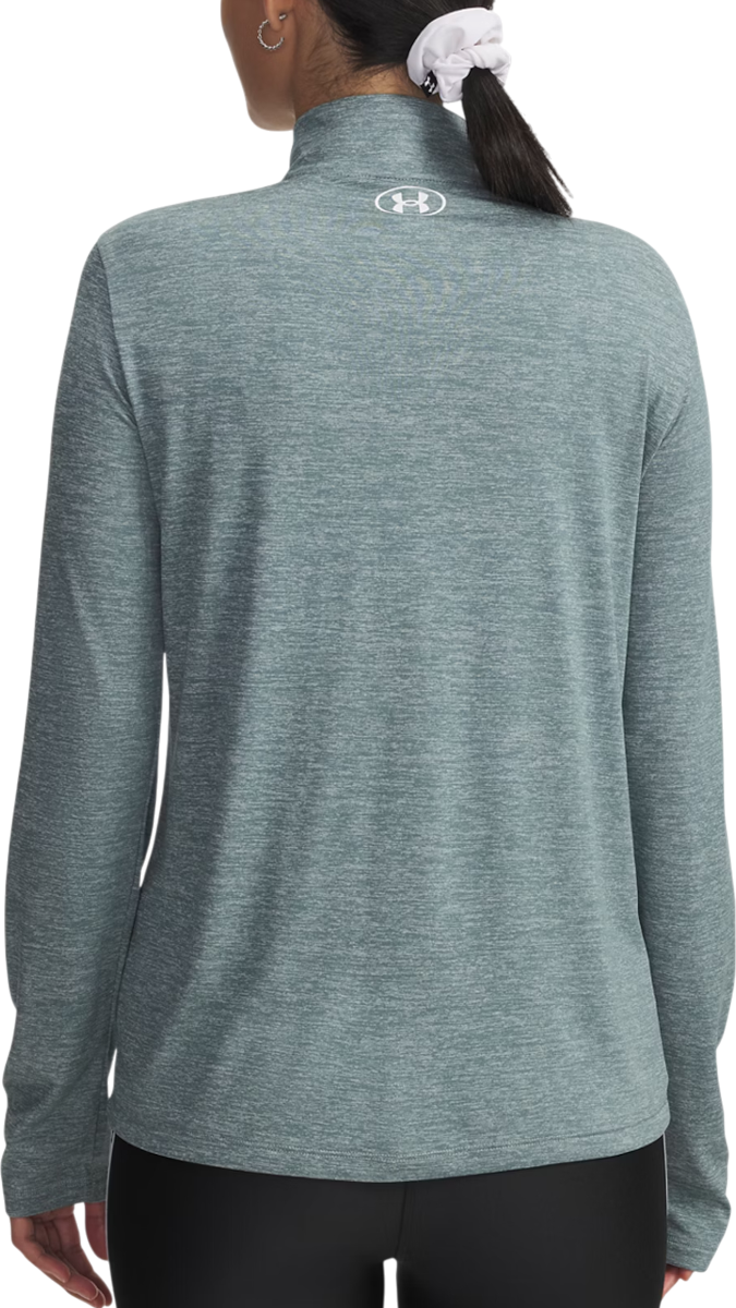 Sweatshirt Under Armour Tech Long Sleeve Quarter Zip Top Twist Turkos | 1384225-587, 1