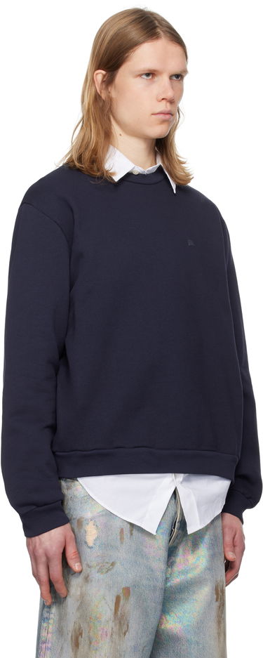 Sweatshirt Acne Studios Acne Studios Crew Neck Fleece Sweatshirt Mörkblå | CI0187-, 1