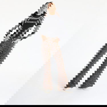 Byxor adidas Originals Slim Denim Leopard Print Flare Pants Brun | KA2682, 3