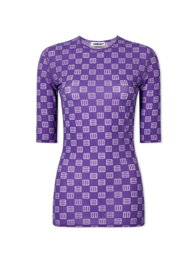 T-shirt Ambush Monogram Fitted Tee Purpur | BWAA024S22JER0013536