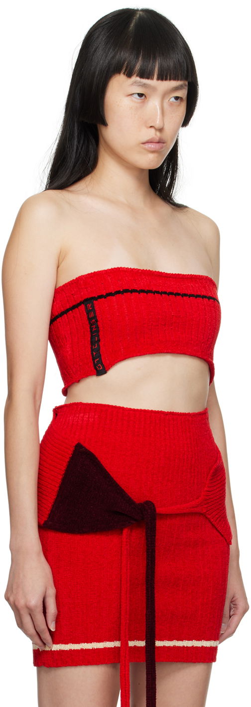 Kjol Ottolinger Ottolinger Patch Tube Top Röd | 708101, 1