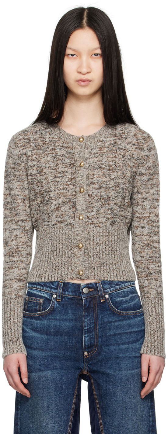 Sweater Stella McCartney Knit Cardigan Grå | 6K07903S2501