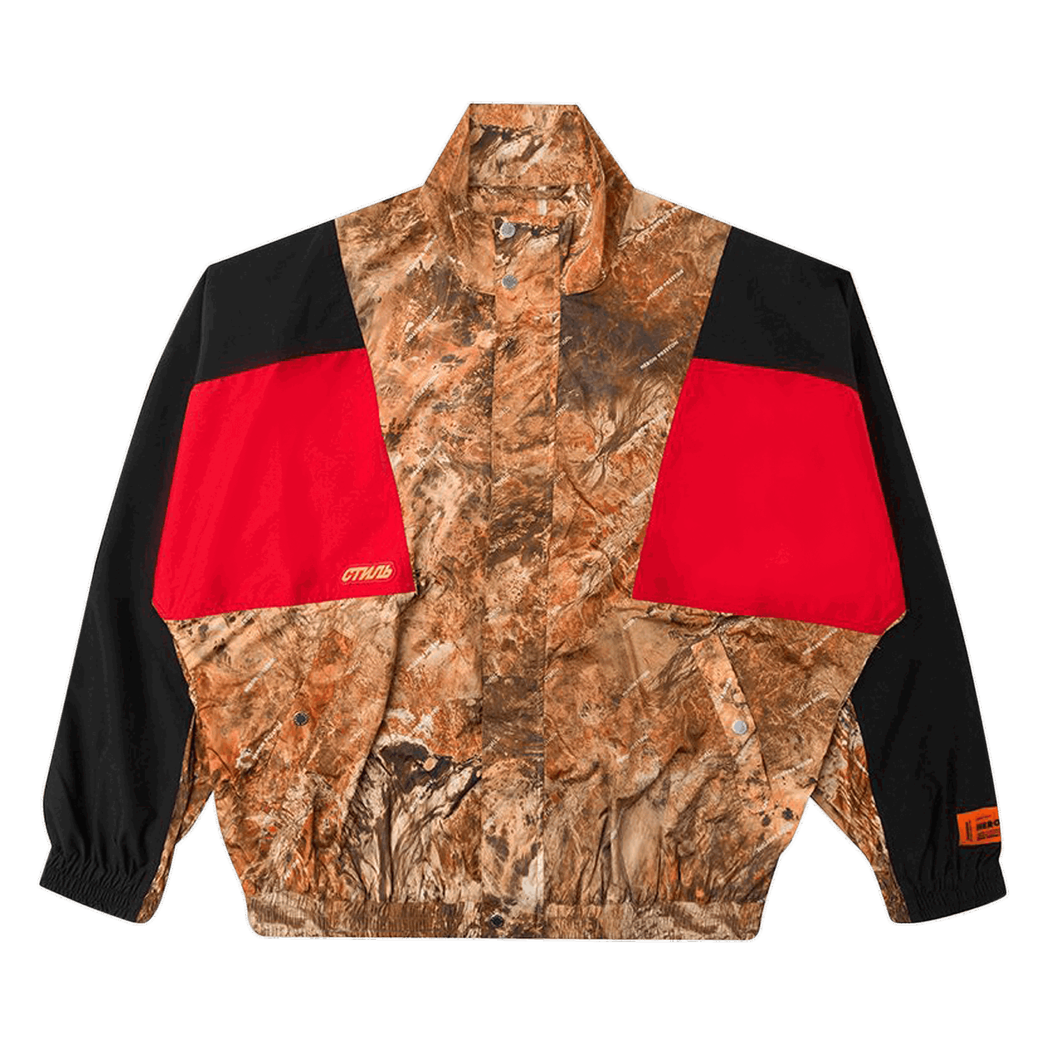 Jacka HERON PRESTON Camouflage Track Jacket Röd | HMEA026S197410138888, 0