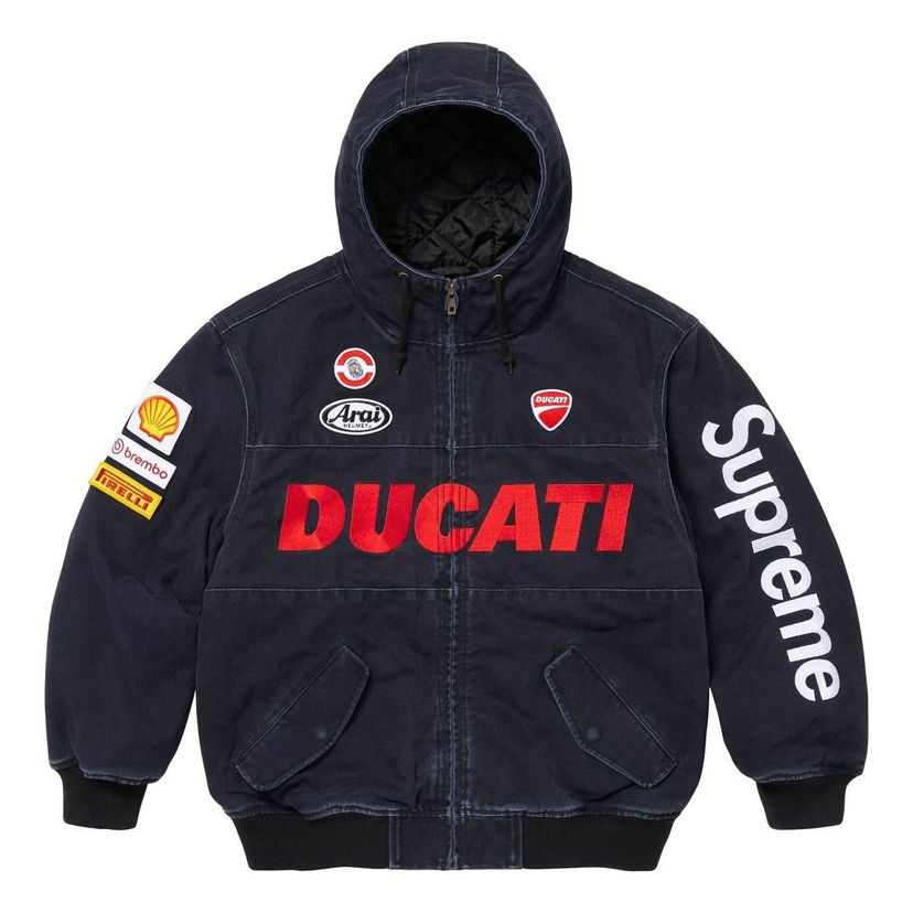 Bomberjacka Supreme Supreme DUCATI Hooded Racing Jacket Blå | SUP-SS24-275