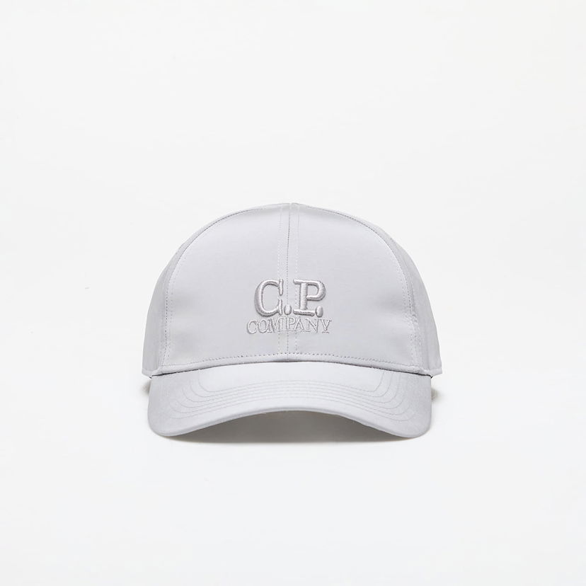 Keps C.P. Company Chrome-R Logo Cap Drizzle Grey Grå | 16CMAC147A005904A-913