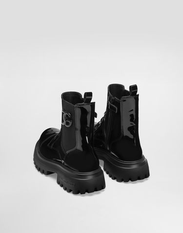 Tillbehör Dolce & Gabbana Dolce & Gabbana Patent Leather Ankle Boots With Elastic Svart | D11360A9A8180999, 2