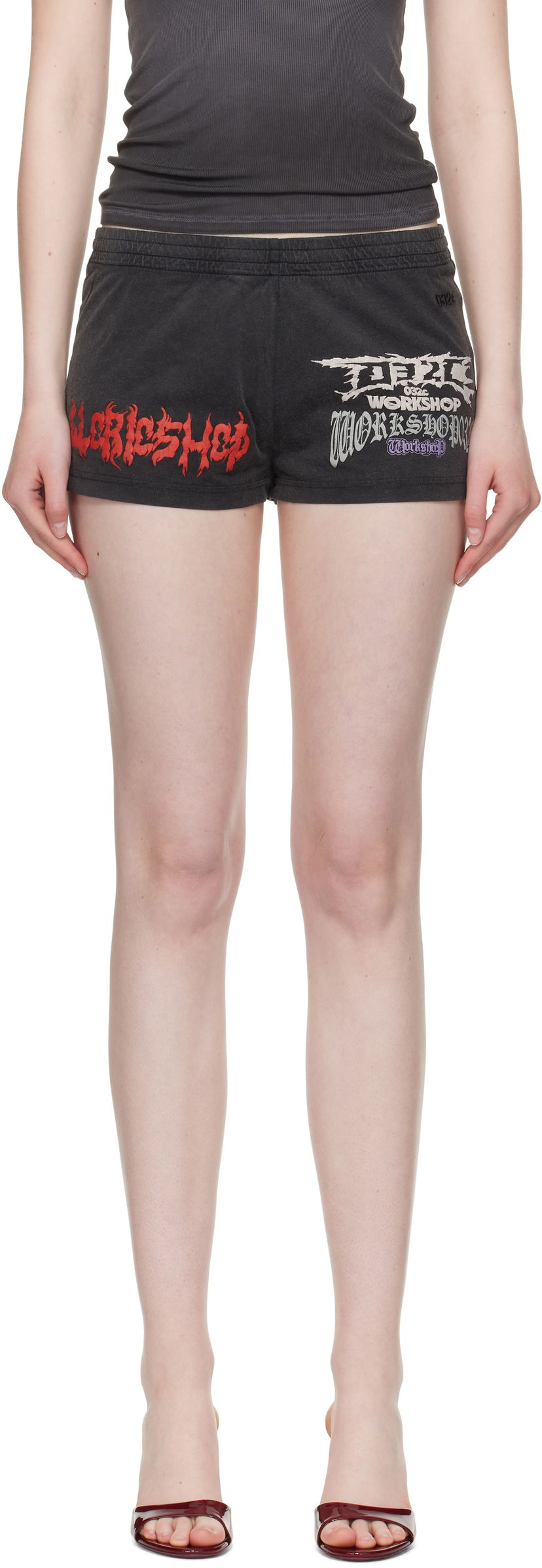 Shorts 032C Telepresence Comfort Shorts Svart | S25-WRC-1171-050