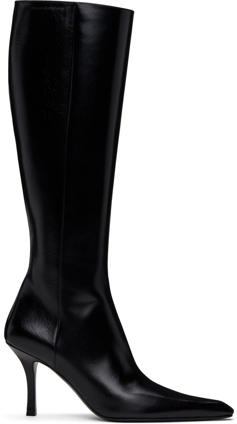 Rockar Alexander Wang Alexander Wang Vivica 85mm Knee-High Boots Svart | 30125B040