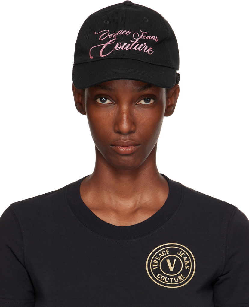 Keps Versace Versace Jeans Couture Logo Baseball Cap Svart | E79VAZK34_EZG391