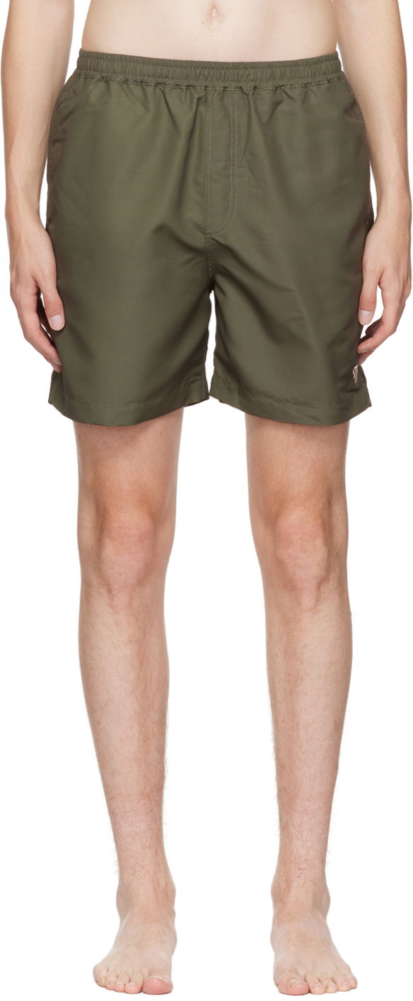 Badkläder Nanushka Solid Color Swim Shorts Grön | NM22SWST00266